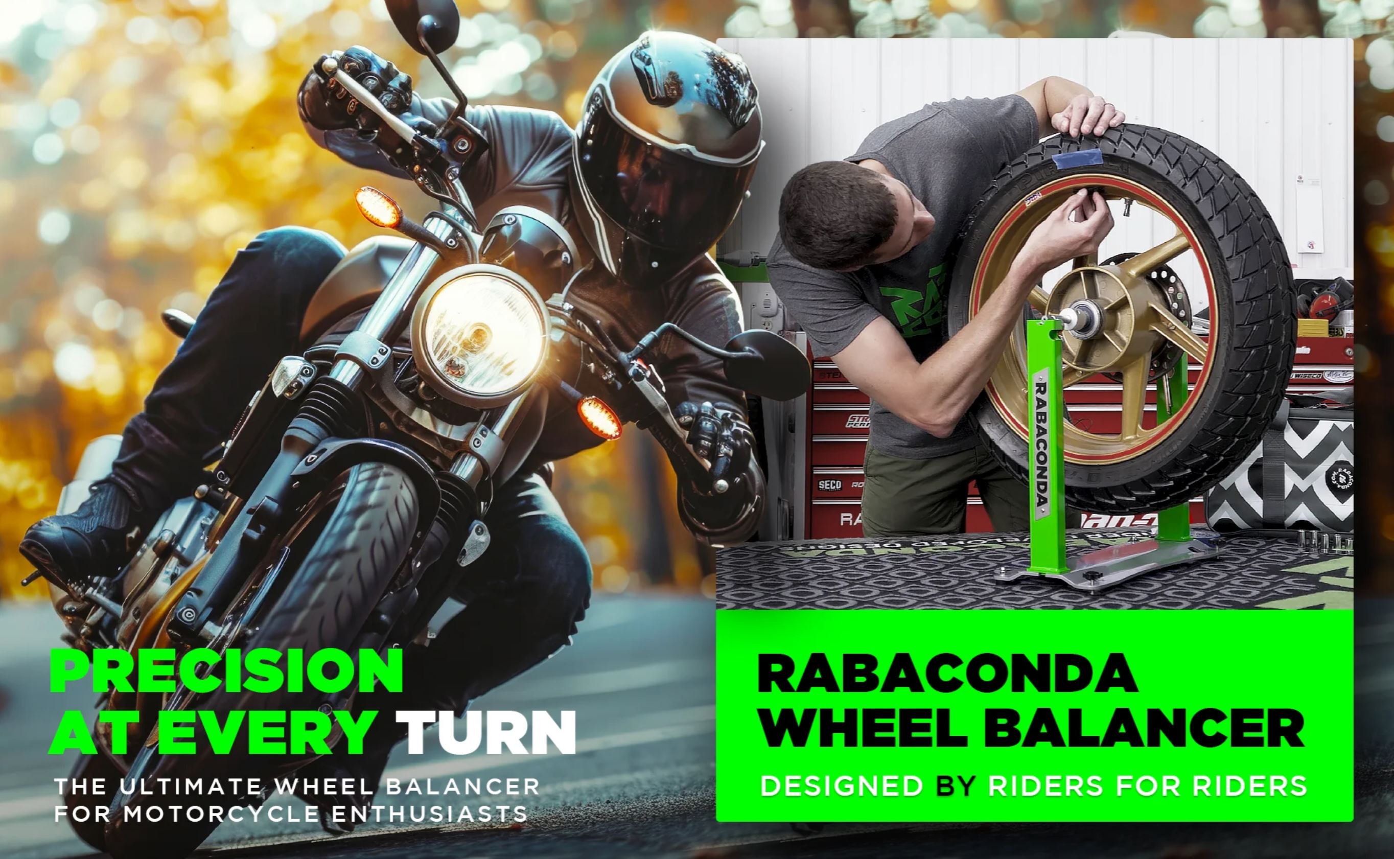 Rabaconda Motorcycle Wheel Balancer