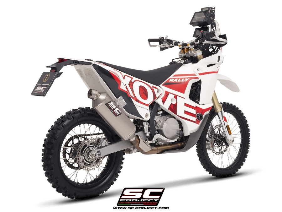 SC Project Rally-X GT Titanium Exhaust - Kove 450 RALLY (2023 - 2025) - Homologated