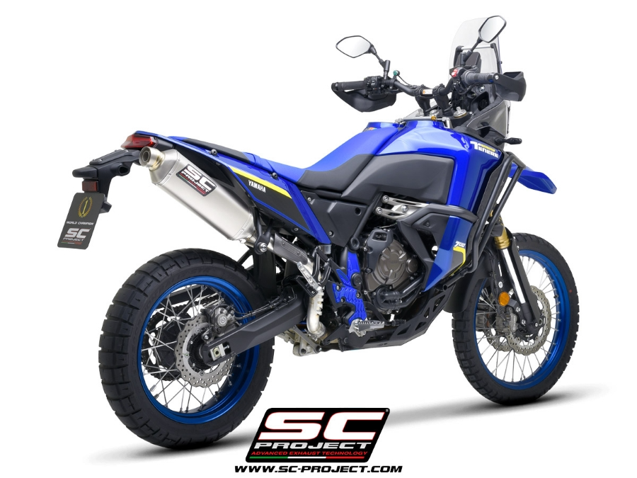 SC Project Rally Raid Titanium Exhaust (High) - Yamaha Tenere 700 World Raid (2022 - 2025) - Homologated