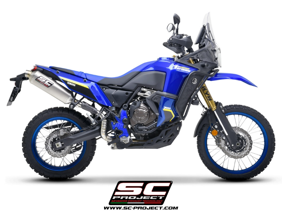 SC Project Rally Raid Titanium Exhaust (High) - Yamaha Tenere 700 World Raid (2022 - 2025) - Homologated