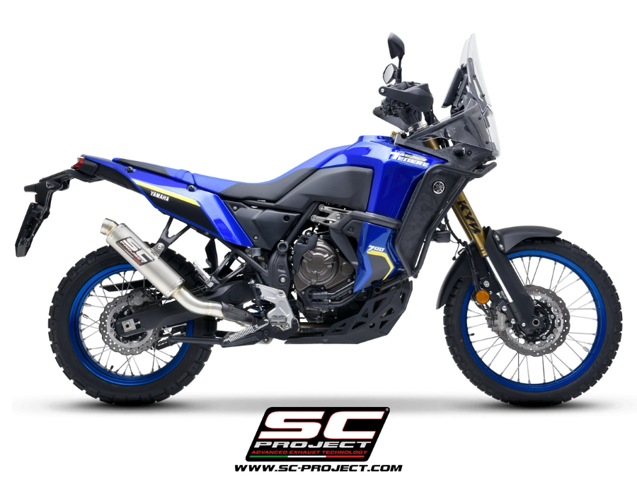 SC Project Rally Race Titanium Exhaust (Low) - Yamaha Tenere 700 World Raid (2022 - 2025) - Racing Only!!!