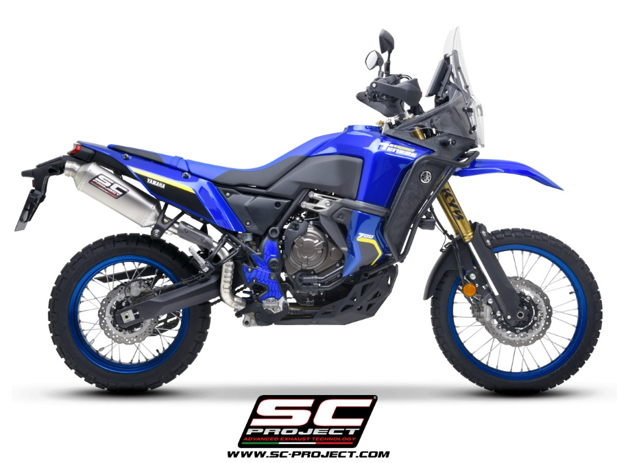 SC Project Rally Raid Titanium Exhaust (High) - Yamaha Tenere 700 World Raid (2022 - 2025) - Racing Only!!!