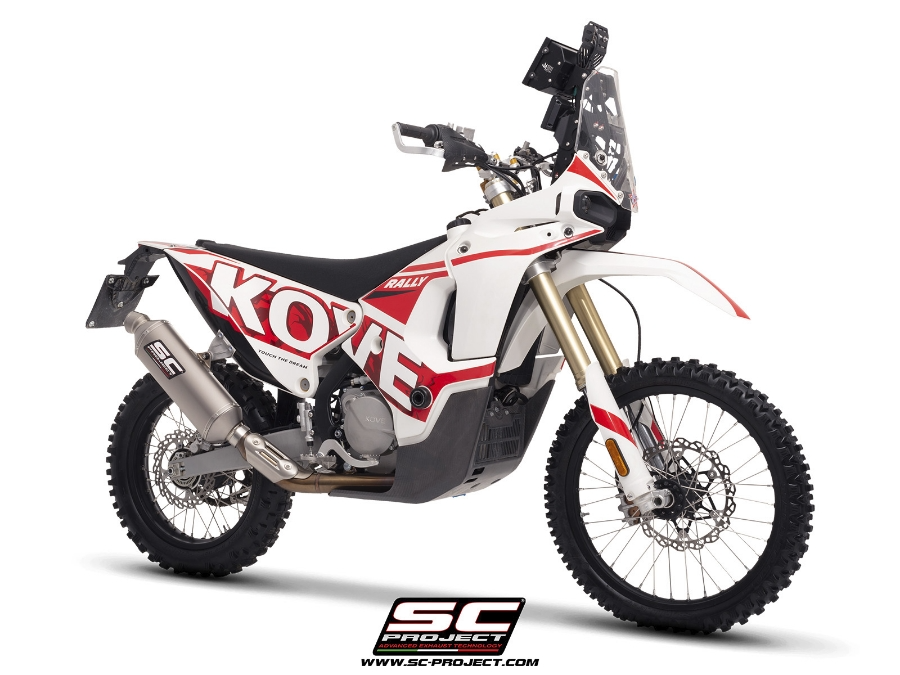 SC Project Rally-X GT Titanium Exhaust - Kove 450 RALLY (2023 - 2025) - Homologated