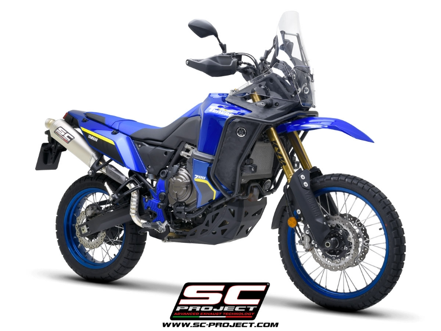 SC Project Rally Raid Titanium Exhaust (High) - Yamaha Tenere 700 World Raid (2022 - 2025) - Homologated