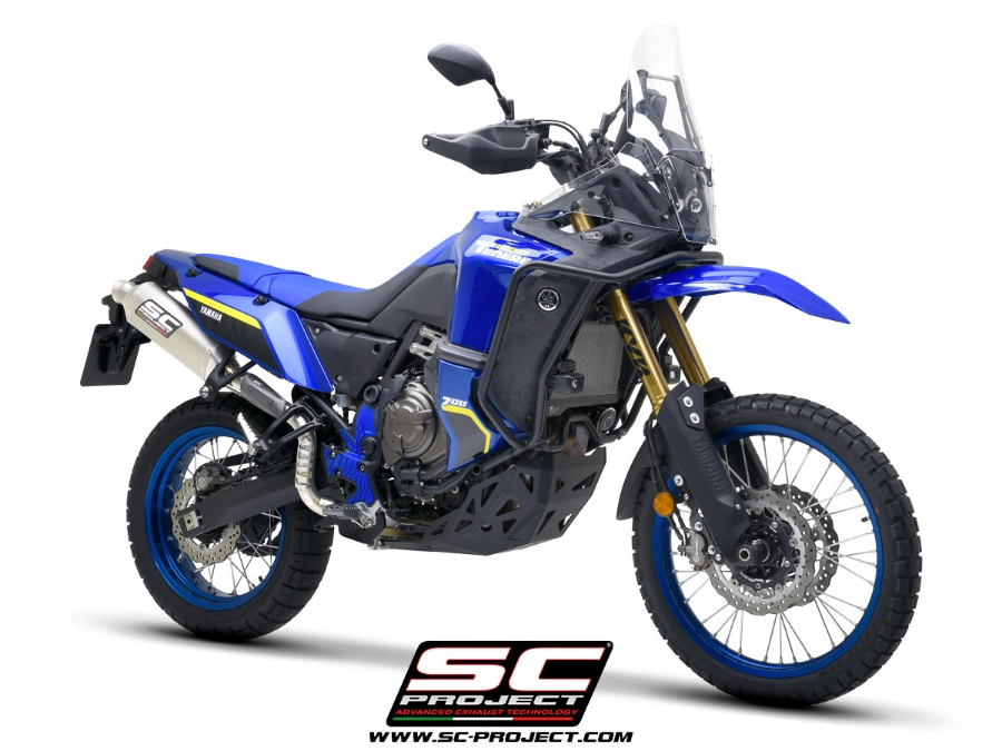 SC Project Rally Raid Titanium Exhaust (High) - Yamaha Tenere 700 World Raid (2022 - 2025) - Racing Only!!!