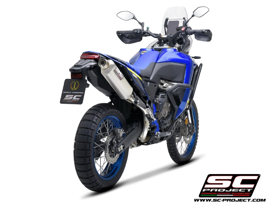 SC Project Rally Raid Titanium Exhaust (High) - Yamaha Tenere 700 World Raid (2022 - 2025) - Homologated