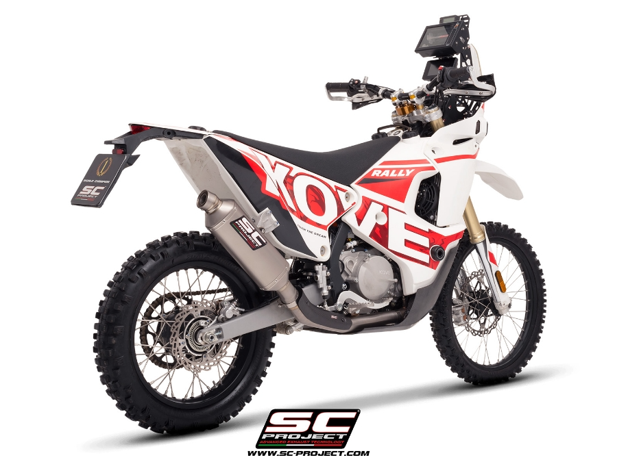 SC Project De-Cat Link Pipe Titanium - Kove 450 RALLY (2023 - 2025) - Racing Only!!!