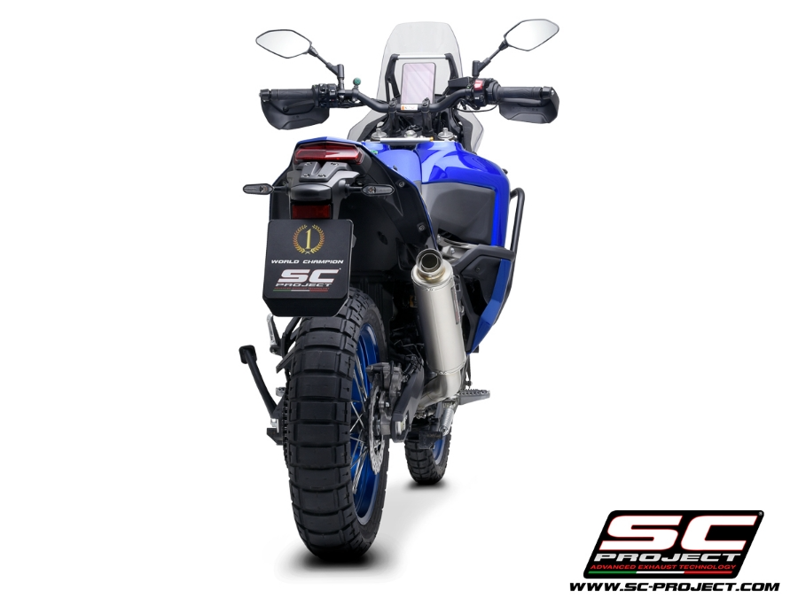 SC Project Rally Race Titanium Exhaust (Low) - Yamaha Tenere 700 World Raid (2022 - 2025) - Racing Only!!!
