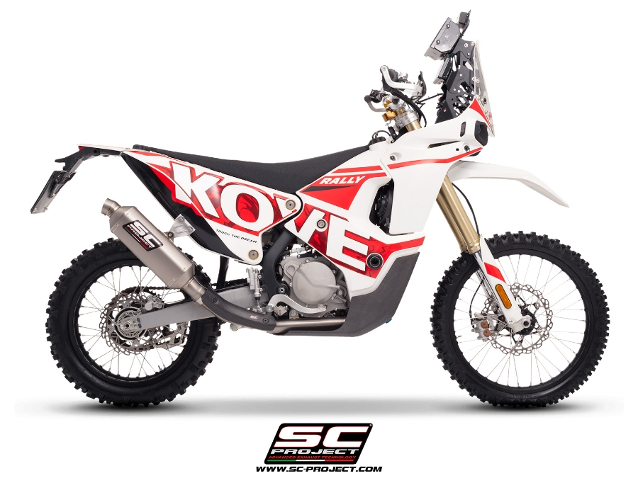 SC Project De-Cat Link Pipe Titanium - Kove 450 RALLY (2023 - 2025) - Racing Only!!!