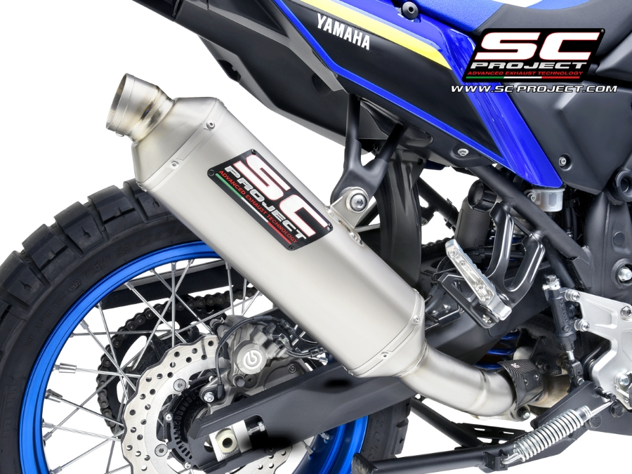 SC Project Rally Raid Titanium Exhaust (Low) - Yamaha Tenere 700 World Raid (2022 - 2025) - Homologated