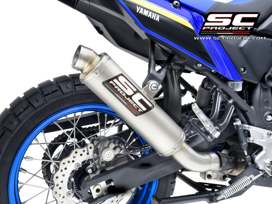 SC Project Rally Race Titanium Exhaust (Low) - Yamaha Tenere 700 World Raid (2022 - 2025) - Racing Only!!!