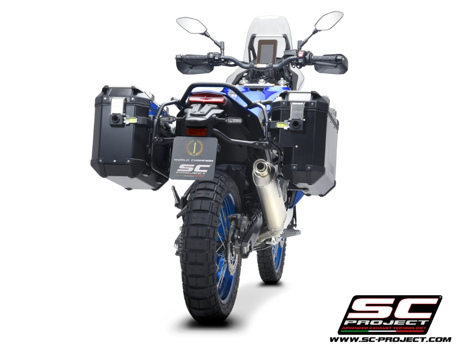 SC Project Rally Raid Titanium Exhaust (Low) - Yamaha Tenere 700 World Raid (2022 - 2025) - Homologated