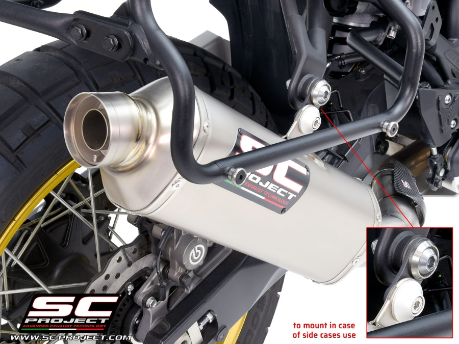SC Project Rally Raid Titanium Exhaust (Low) - Yamaha Tenere 700 World Raid (2022 - 2025) - Homologated