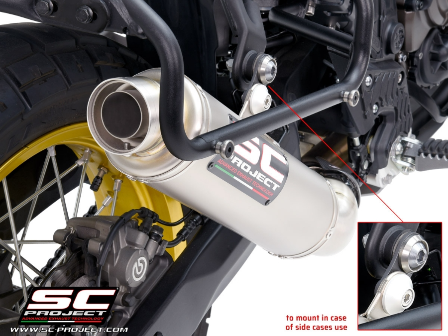 SC Project Rally Race Titanium Exhaust (Low) - Yamaha Tenere 700 World Raid (2022 - 2025) - Racing Only!!!