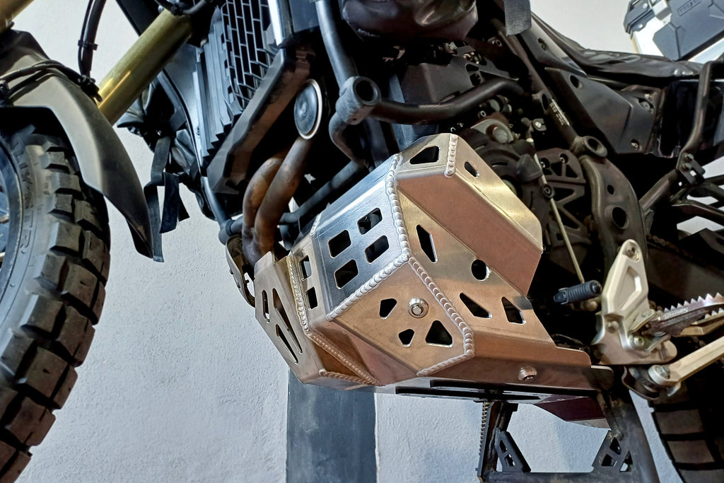 Skid Plate for Yamaha Tenere 700 2021 - 2025 with Link Guard (Silver)