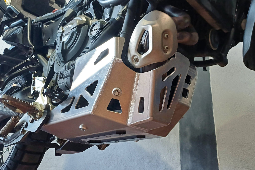 Skid Plate for Yamaha Tenere 700 2021 - 2025 with Link Guard (Silver)