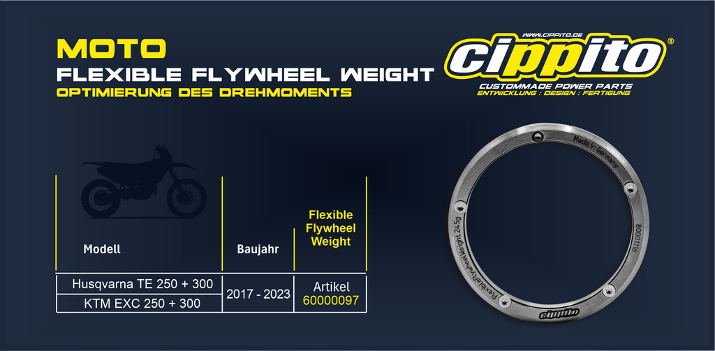 Cippito FFW (Flexible Flywheel Weigh) for KTM EXC & Husqvarna TE 250/300