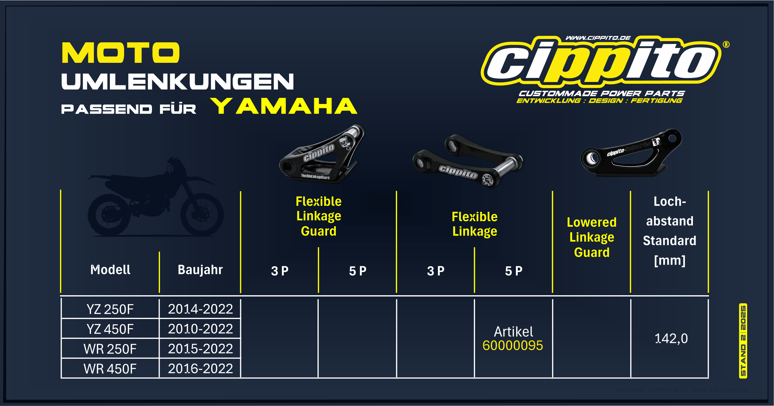 Cippito FL (Flexible Linkage) 5P Yamaha / Fantic - Art. 60000095
