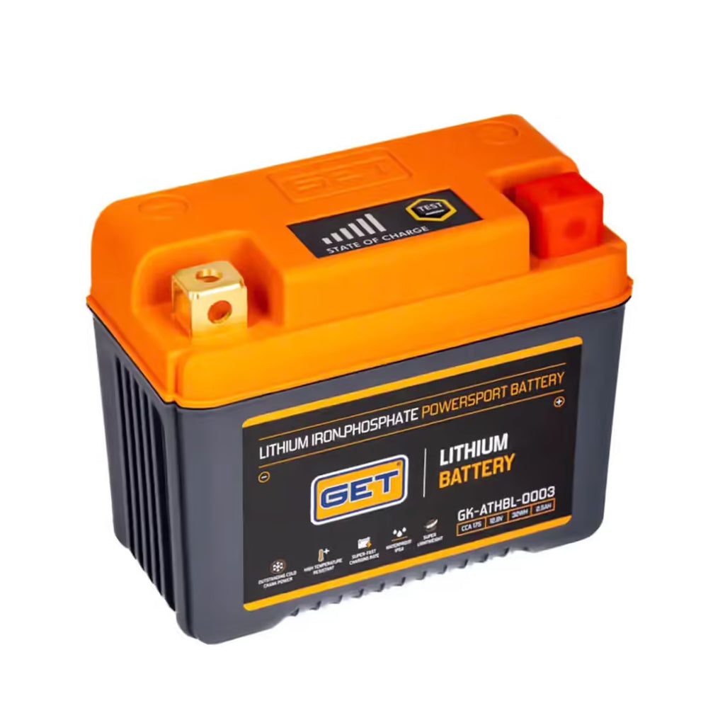 GET Lithium Battery for Dirt Bikes 2,5Ah - 175A CCA (+ RIGHT)