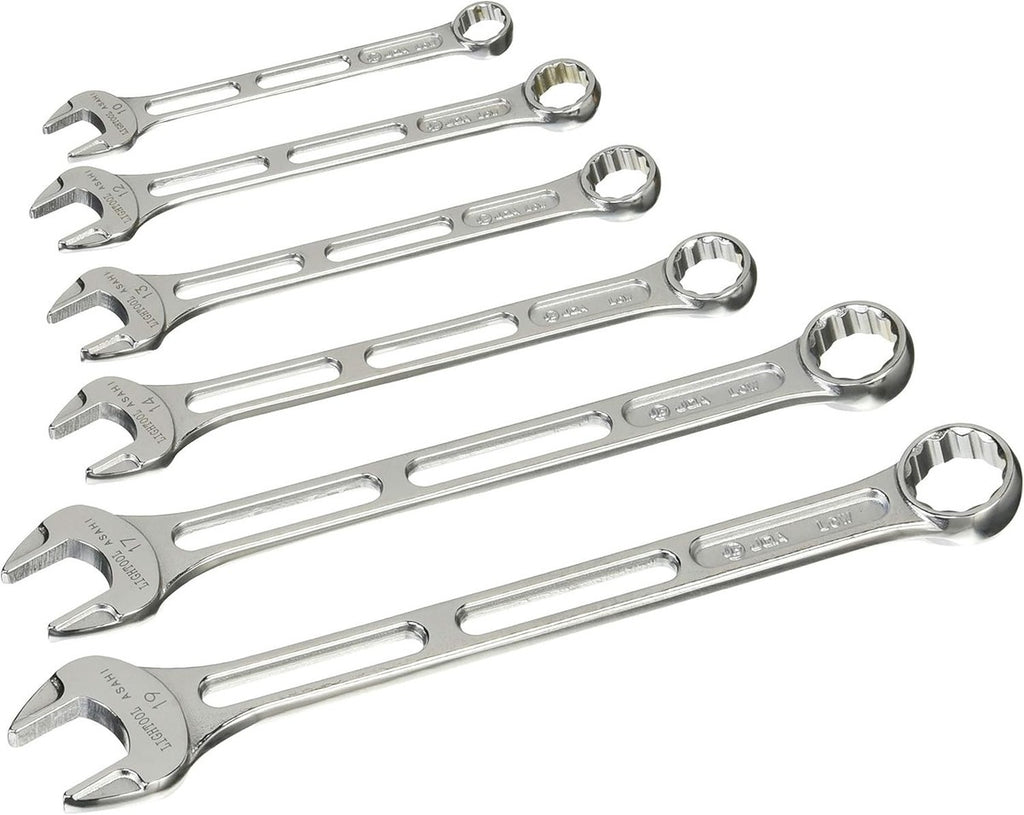 Asahi LIGHTOOL 6 Piece Combination Spanner Set