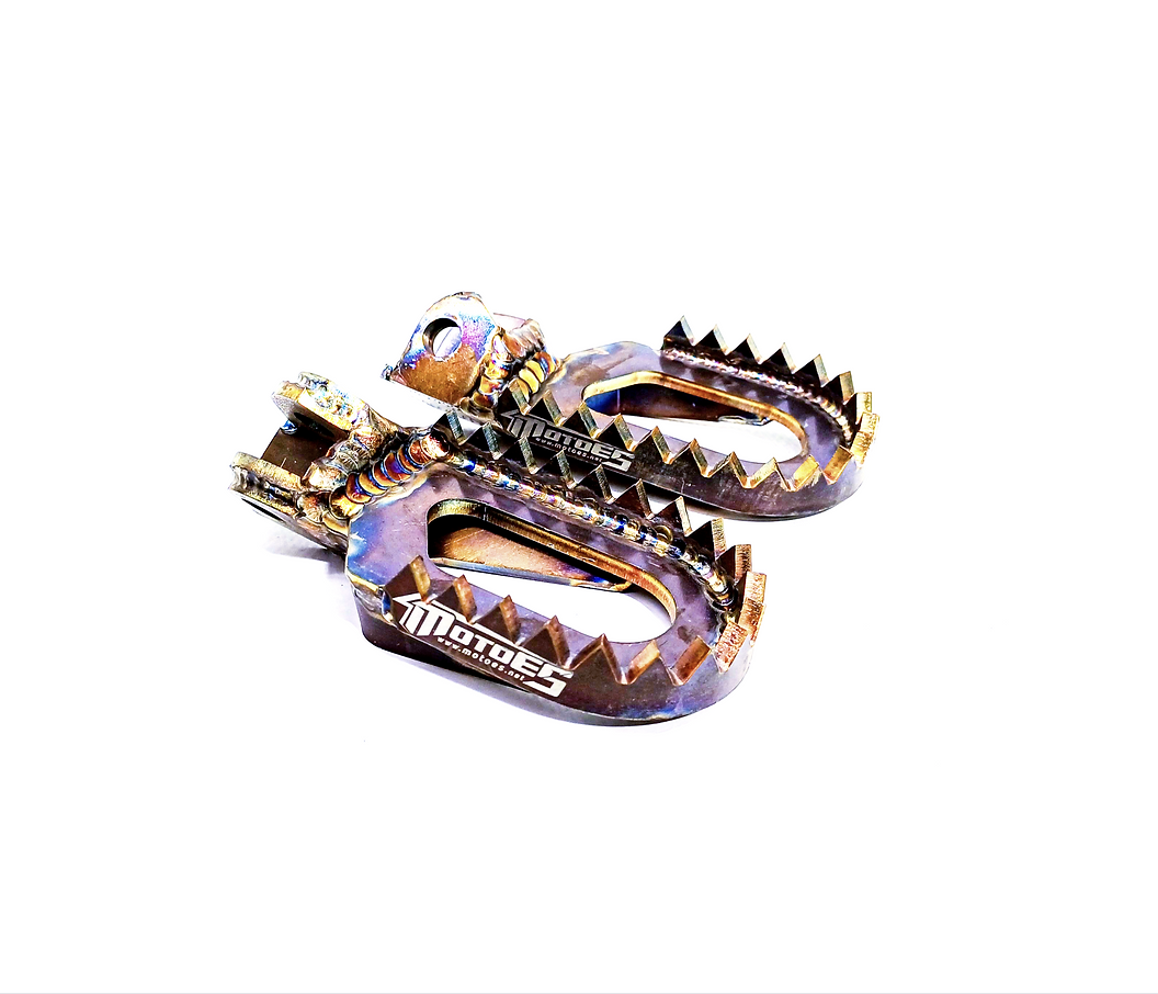 Stainless Steel Footpegs KTM All Models (2011–2016) - Offset (-5mm Down / -5 mm Back)