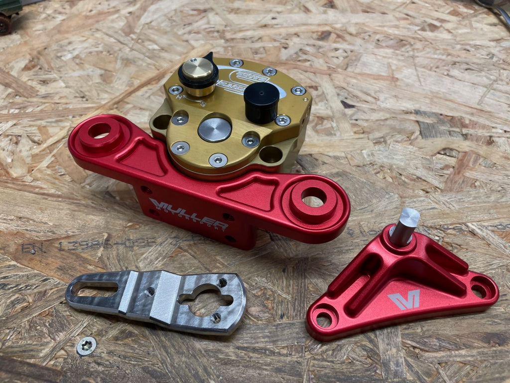 Muller Motorsport Ducati Desert X Steering Damper Kit (Red)