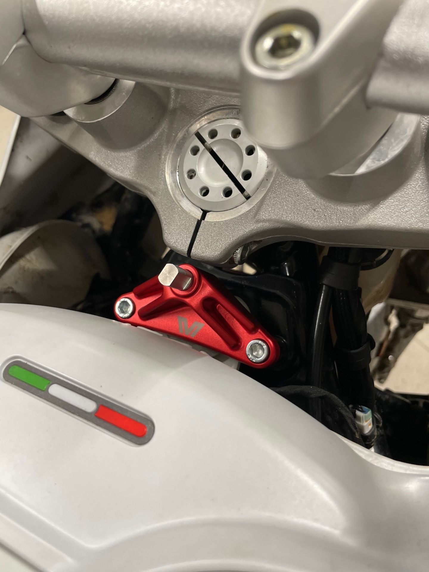 Muller Motorsport Ducati Desert X Steering Damper Kit (Red)