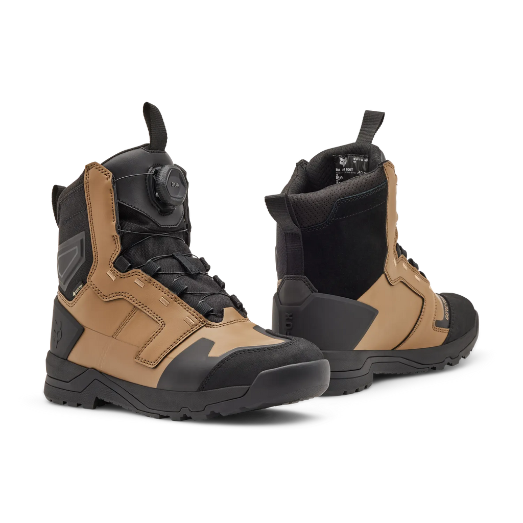 Fox Defend ADV Boots (Black / Dark Khaki Brown)