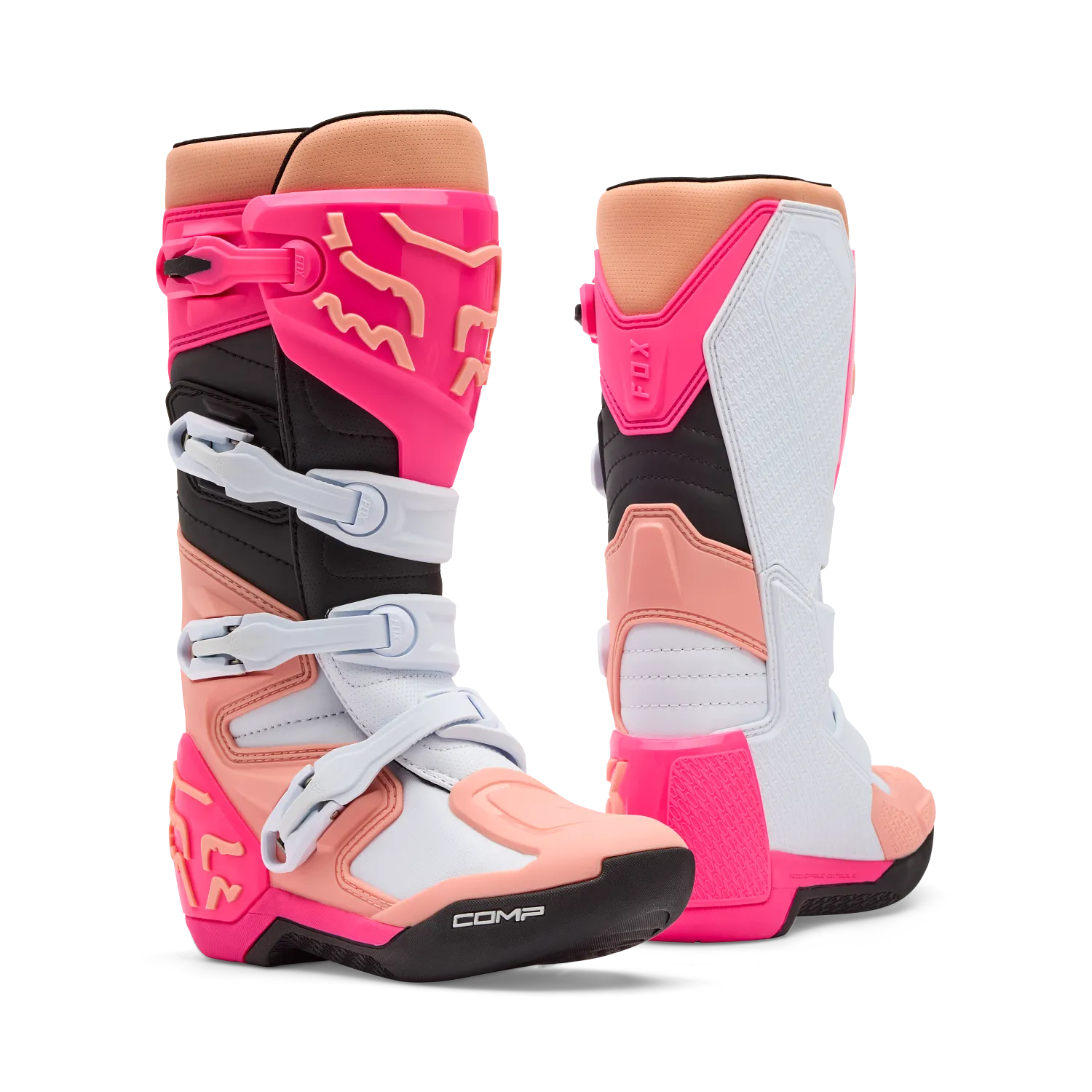 Fox Womens Comp Boots (Pink)