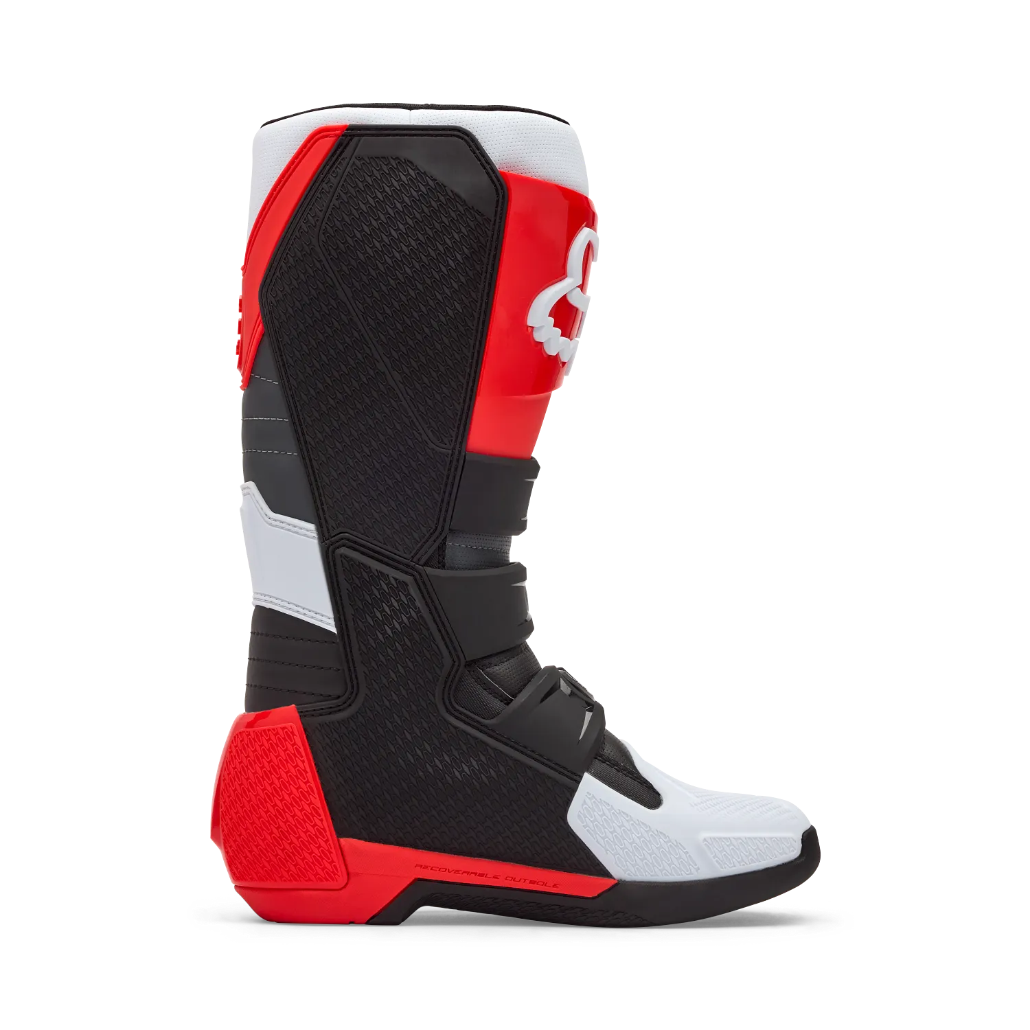 Fox Comp Boots (White & Fluorescent Red)