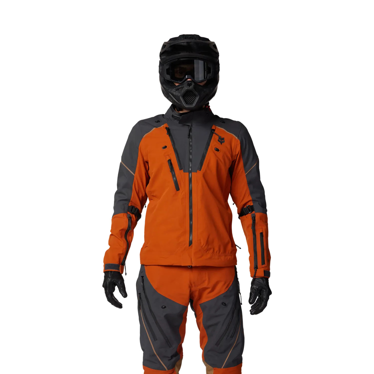 Fox Defend GORE-TEX ADV Jacket (Black / Burnt Orange)
