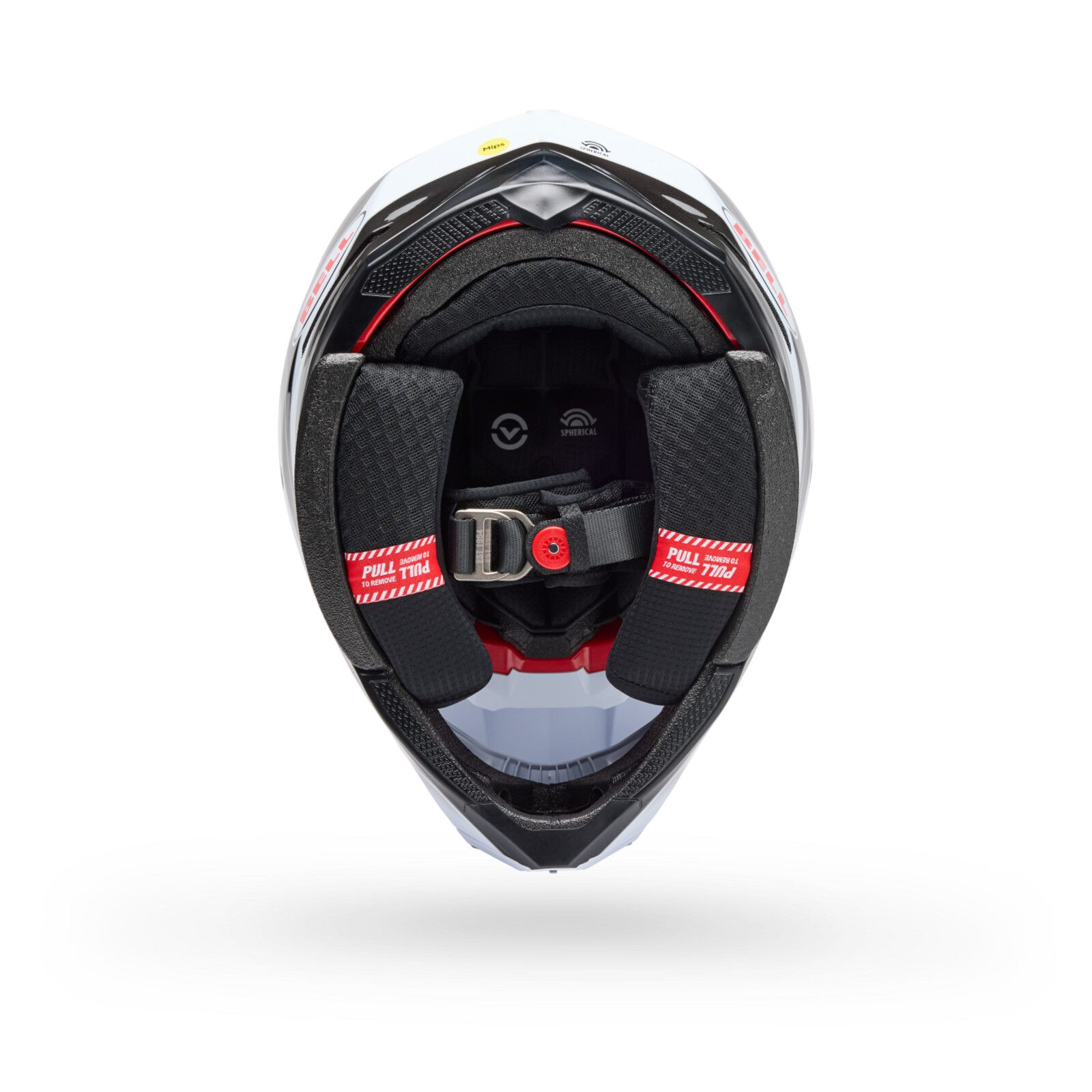 Bell Moto-10 Spherical (White+Black+Gray Grid)