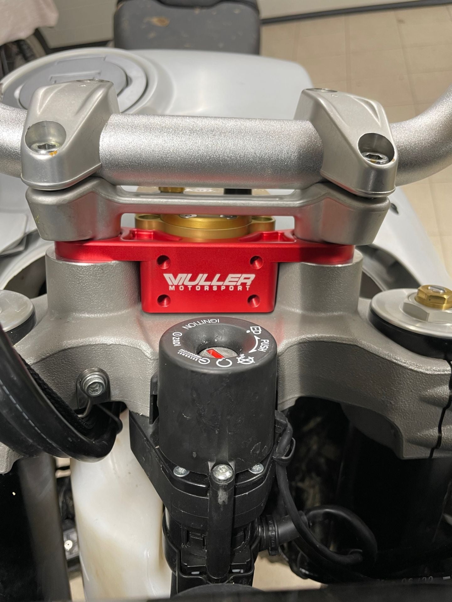 Muller Motorsport Ducati Desert X Steering Damper Kit (Red)