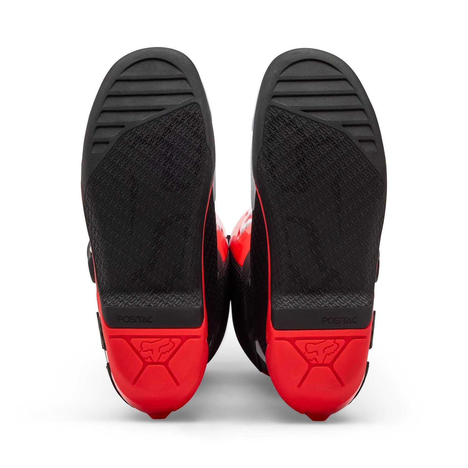 Fox Comp Boots (White & Fluorescent Red)