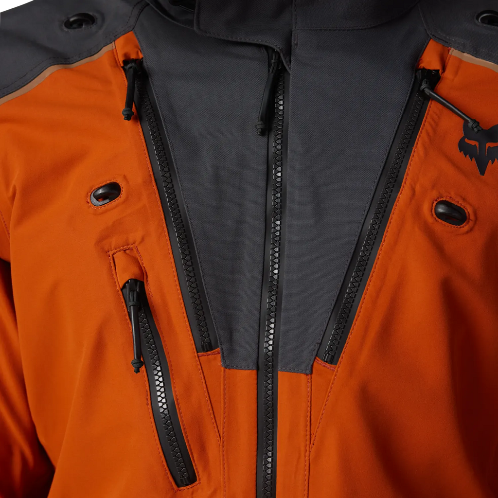 Fox Defend GORE-TEX ADV Jacket (Black / Burnt Orange)