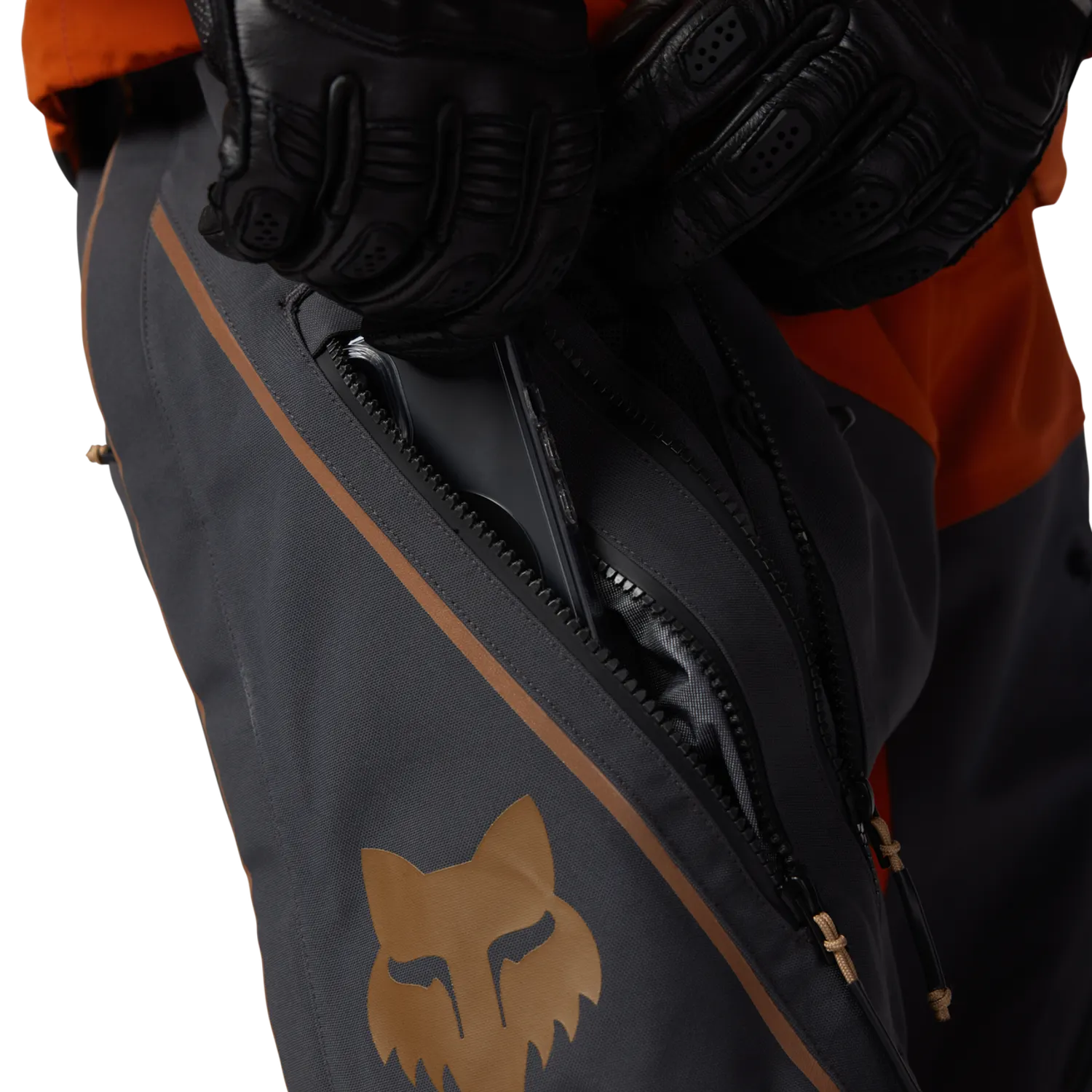 Fox Defend GORE-TEX ADV Pants (Black / Burnt Orange)