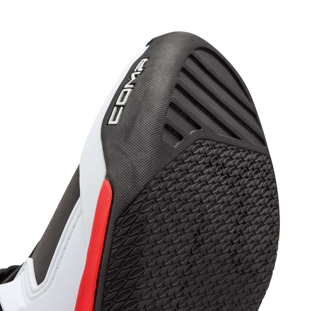 Fox Comp Boots (White & Fluorescent Red)