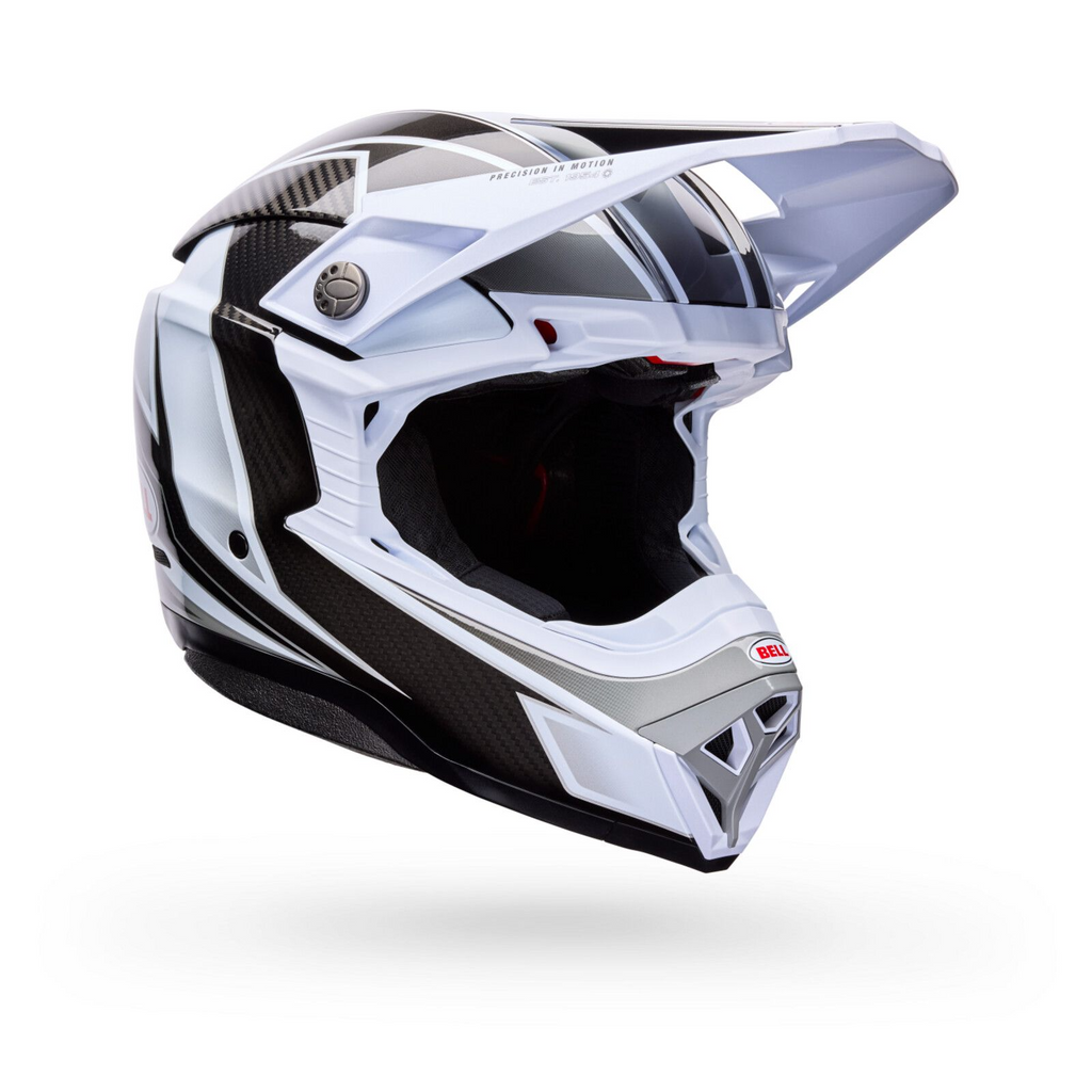 Bell Moto-10 Spherical (White+Black+Gray Grid)