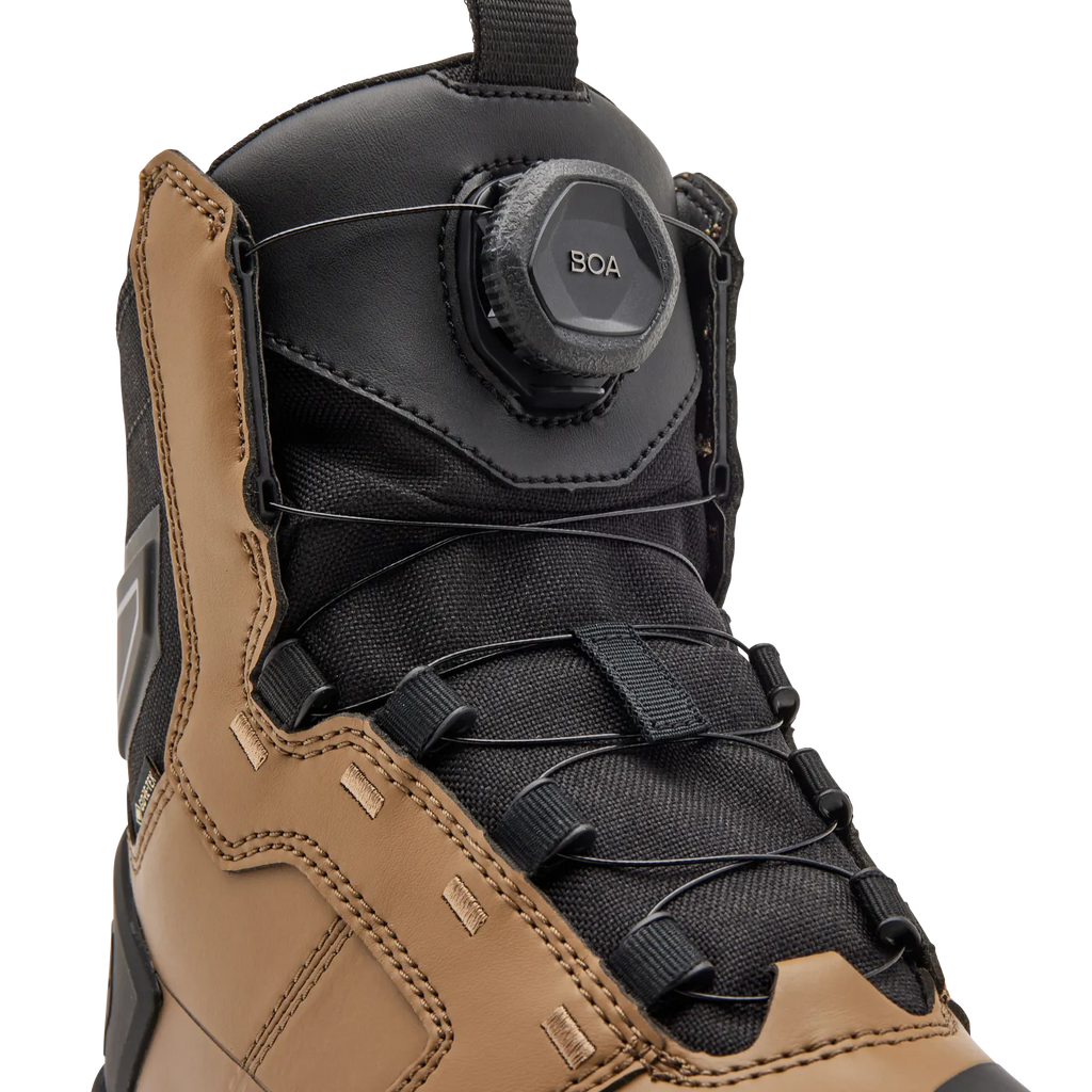 Fox Defend ADV Boots (Black / Dark Khaki Brown)