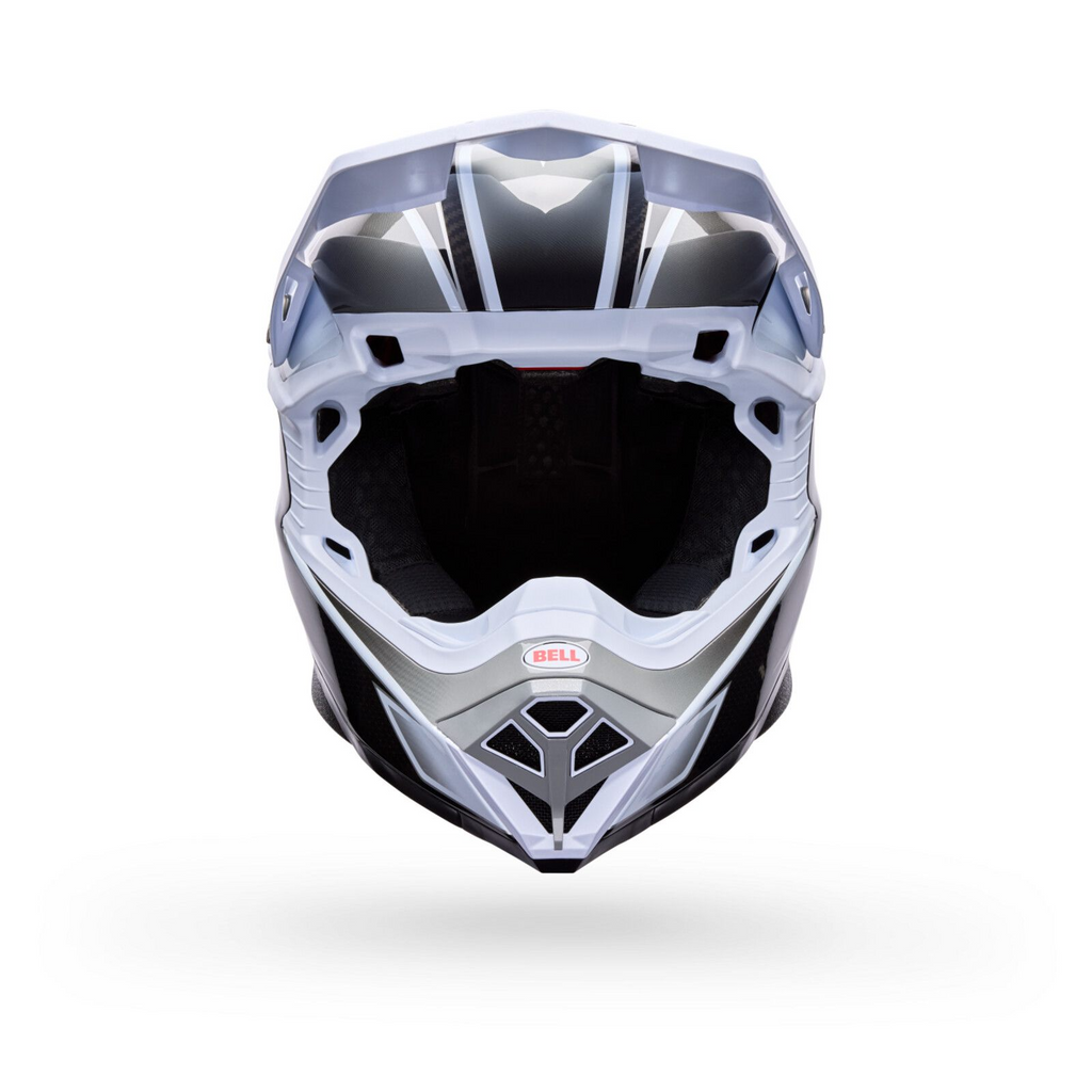 Bell Moto-10 Spherical (White+Black+Gray Grid)