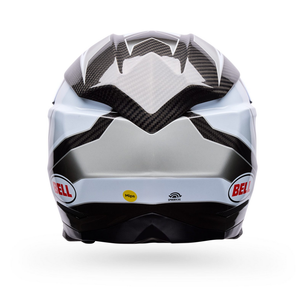 Bell Moto-10 Spherical (White+Black+Gray Grid)