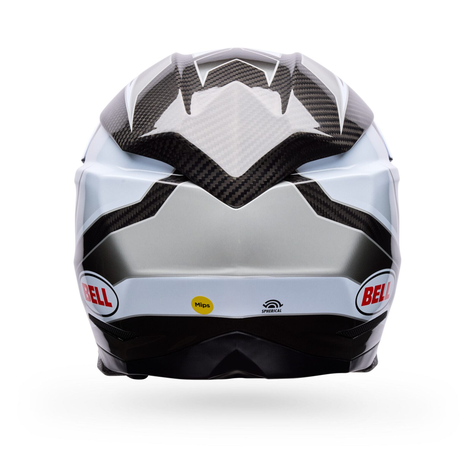 Bell Moto-10 Spherical (White+Black+Gray Grid)