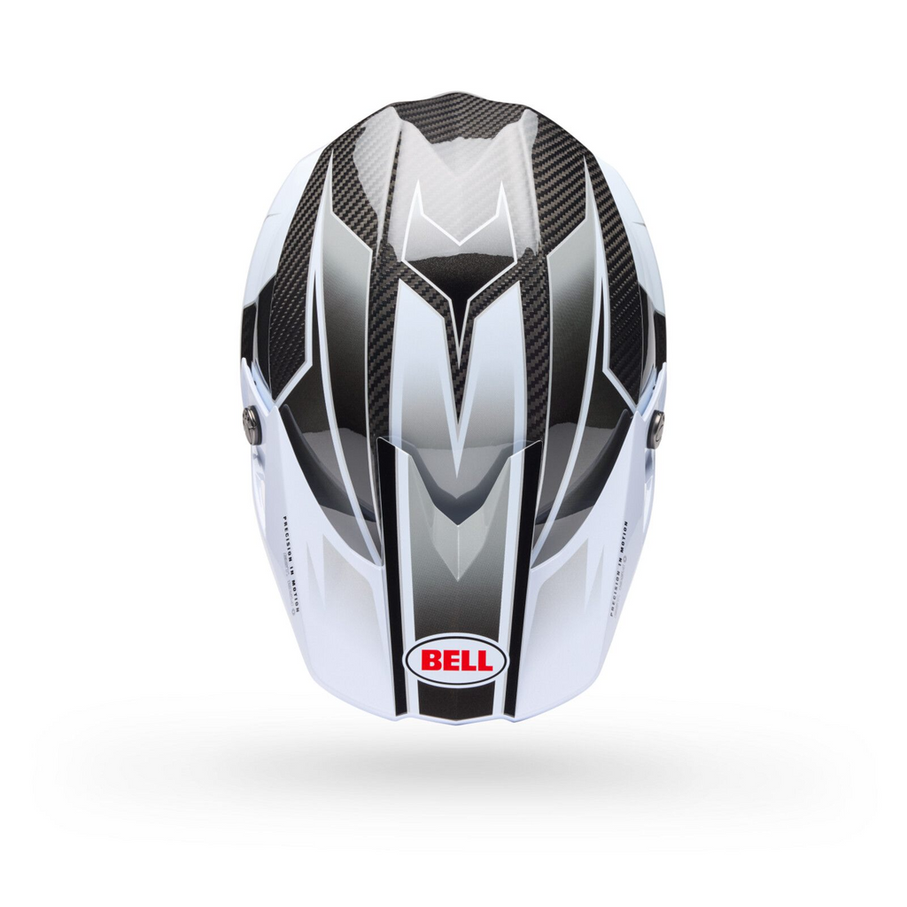 Bell Moto-10 Spherical (White+Black+Gray Grid)