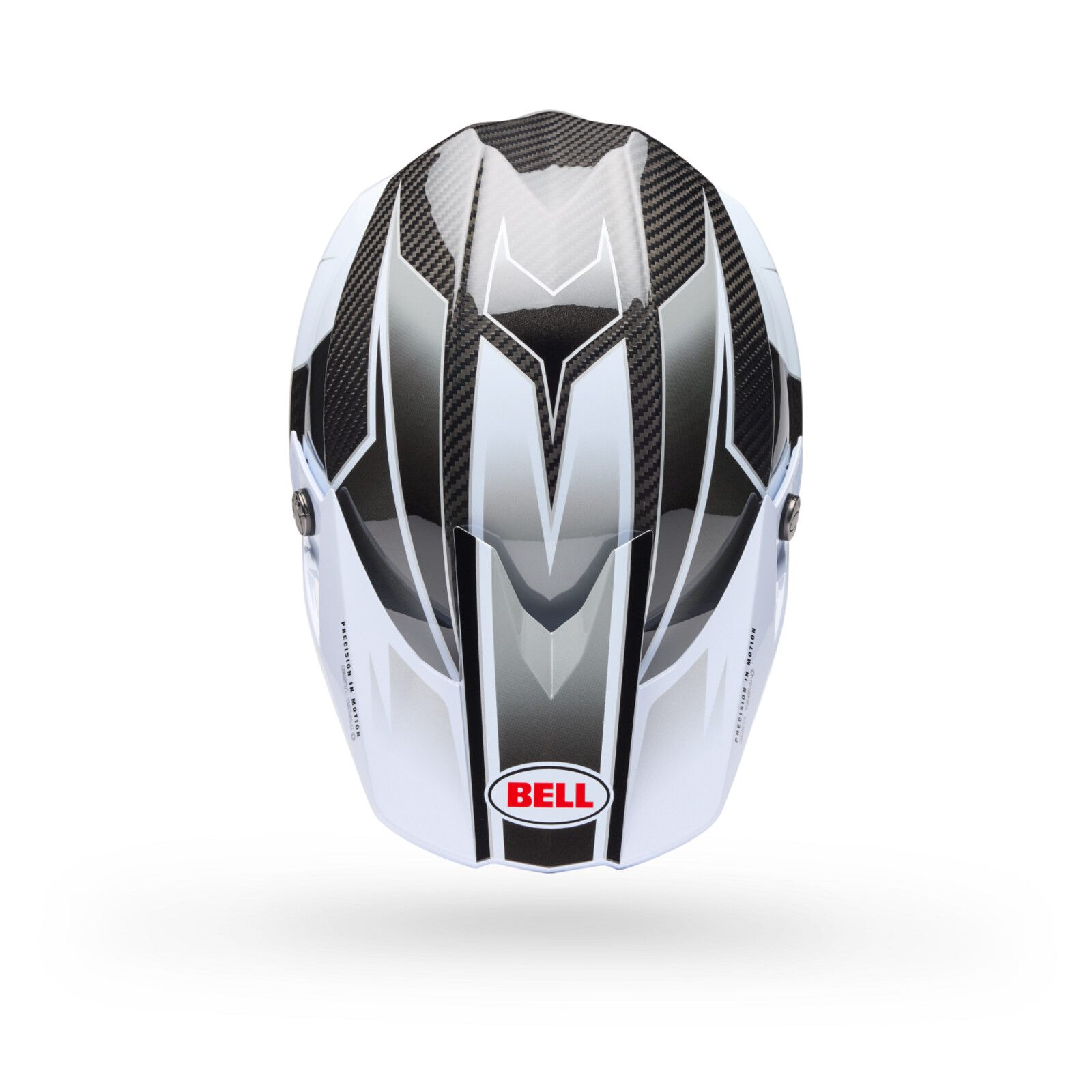 Bell Moto-10 Spherical (White+Black+Gray Grid)